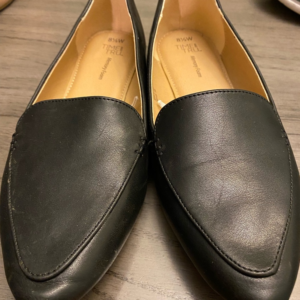 Black flats. Worn 2x